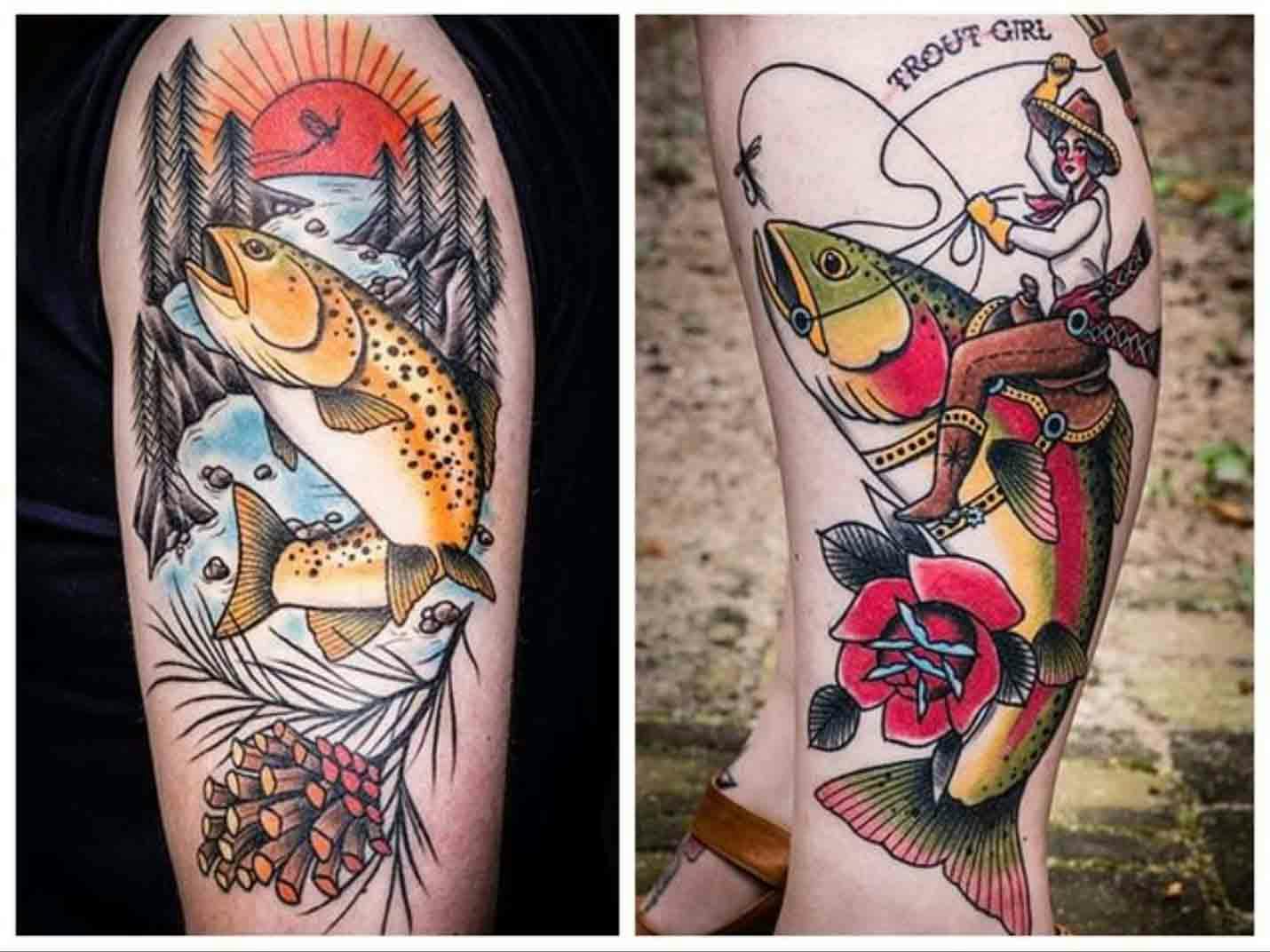 Healed Fly Fishing 34 Sleeve by Derek Schaeffer at Chalice Tattoo in  Boise ID  rtattoos