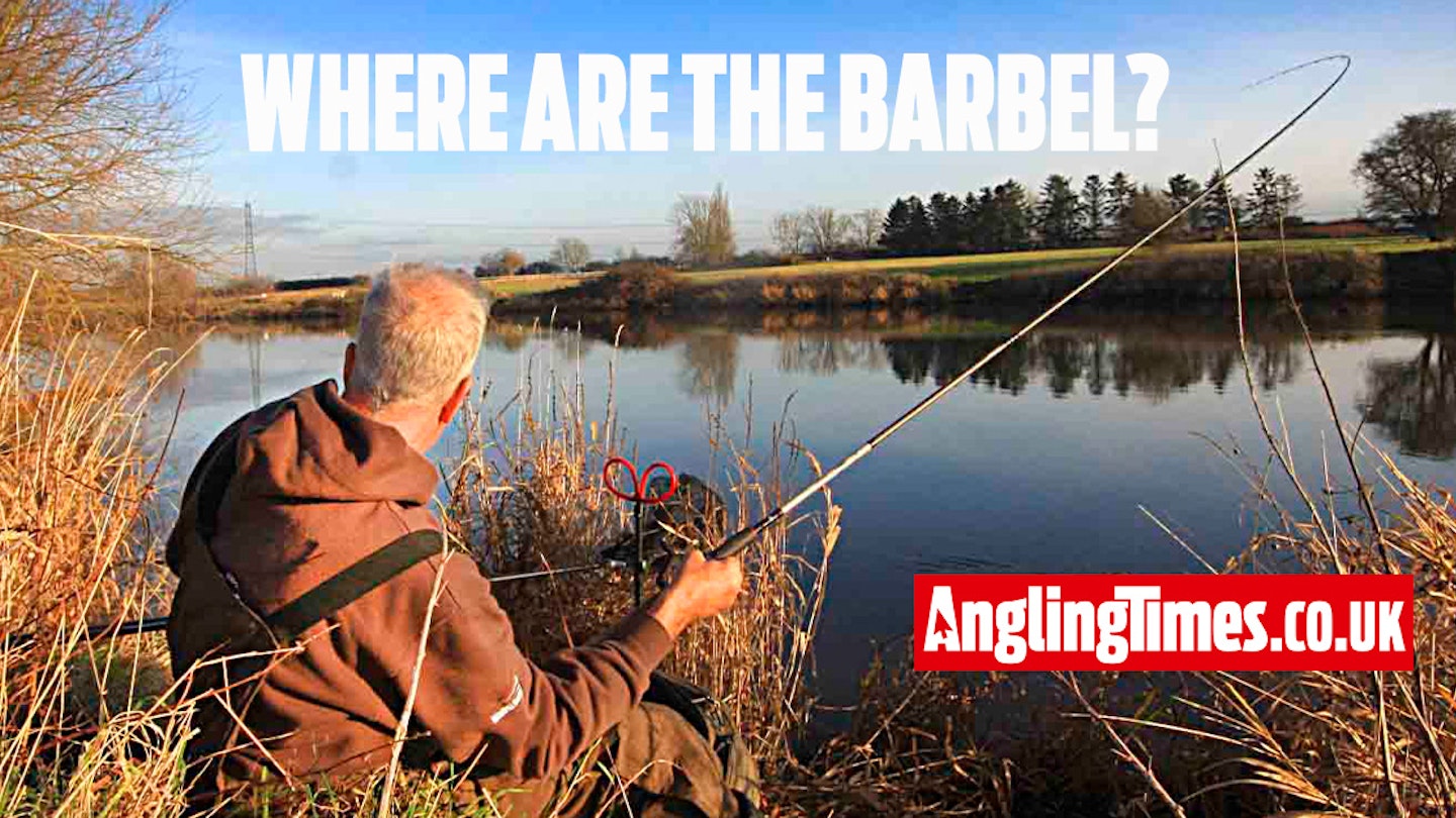 How to find barbel on big rivers like the Trent
