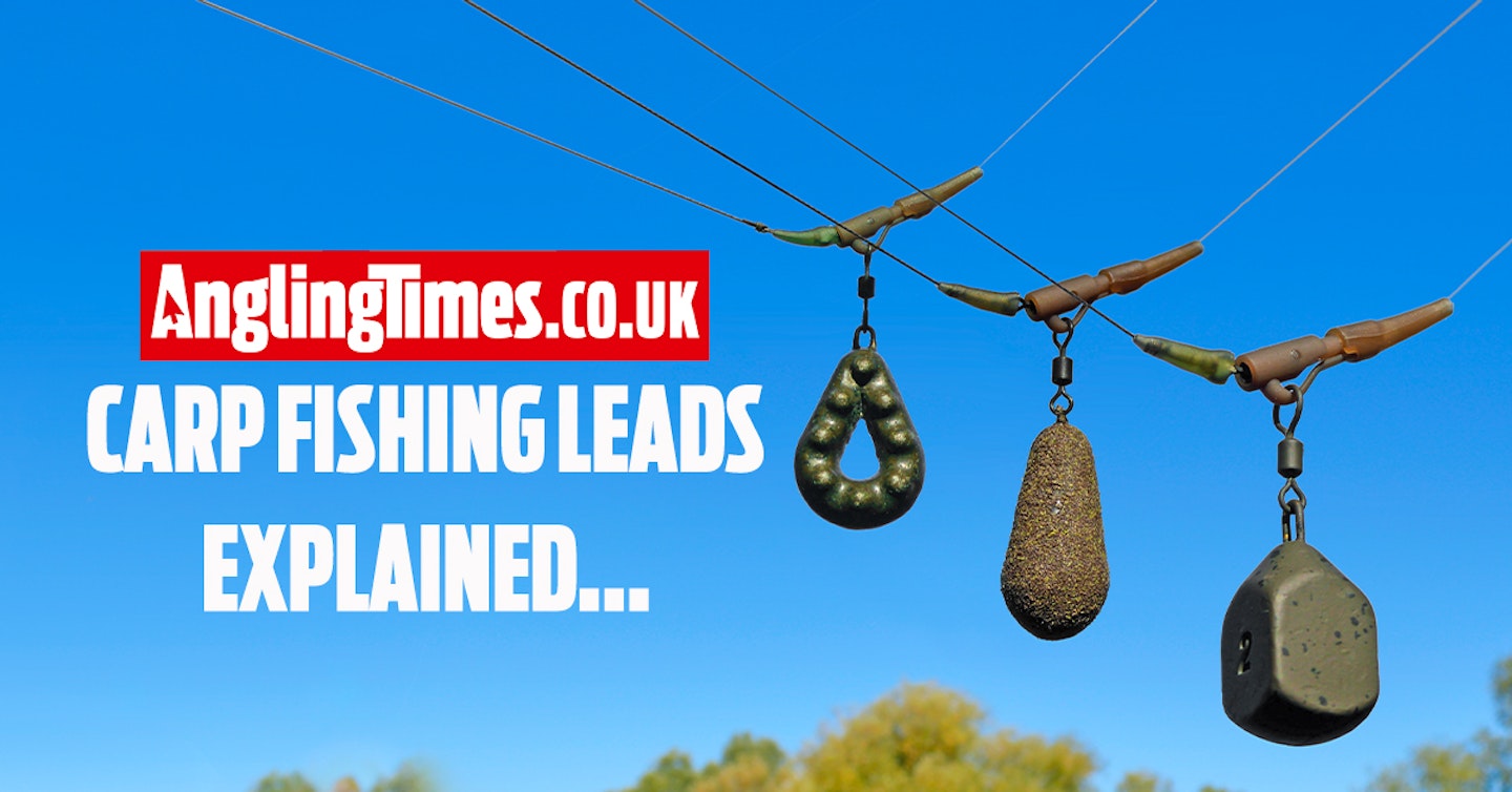 Carp fishing leads and weights explained