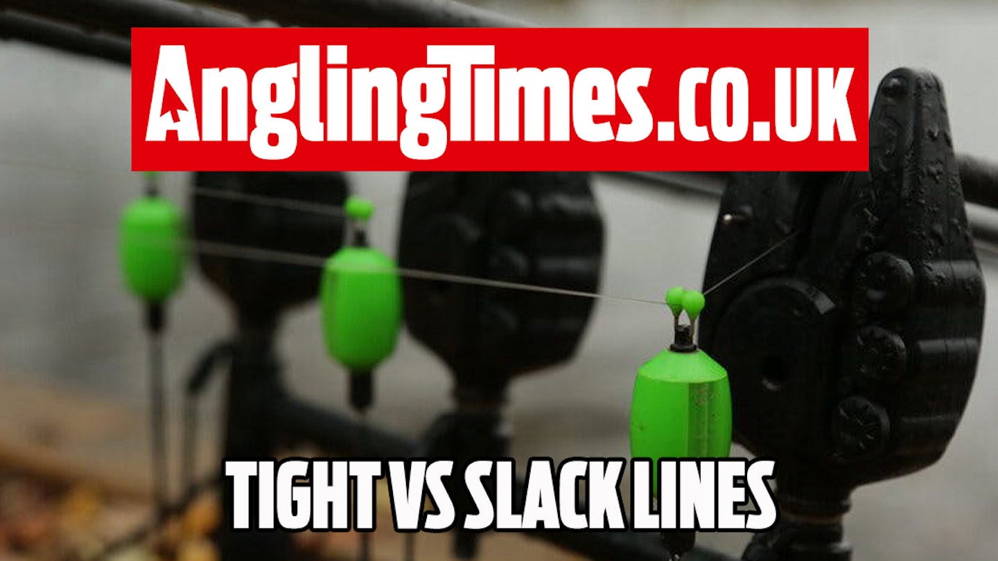 When to use tight or slack lines for carp fishing