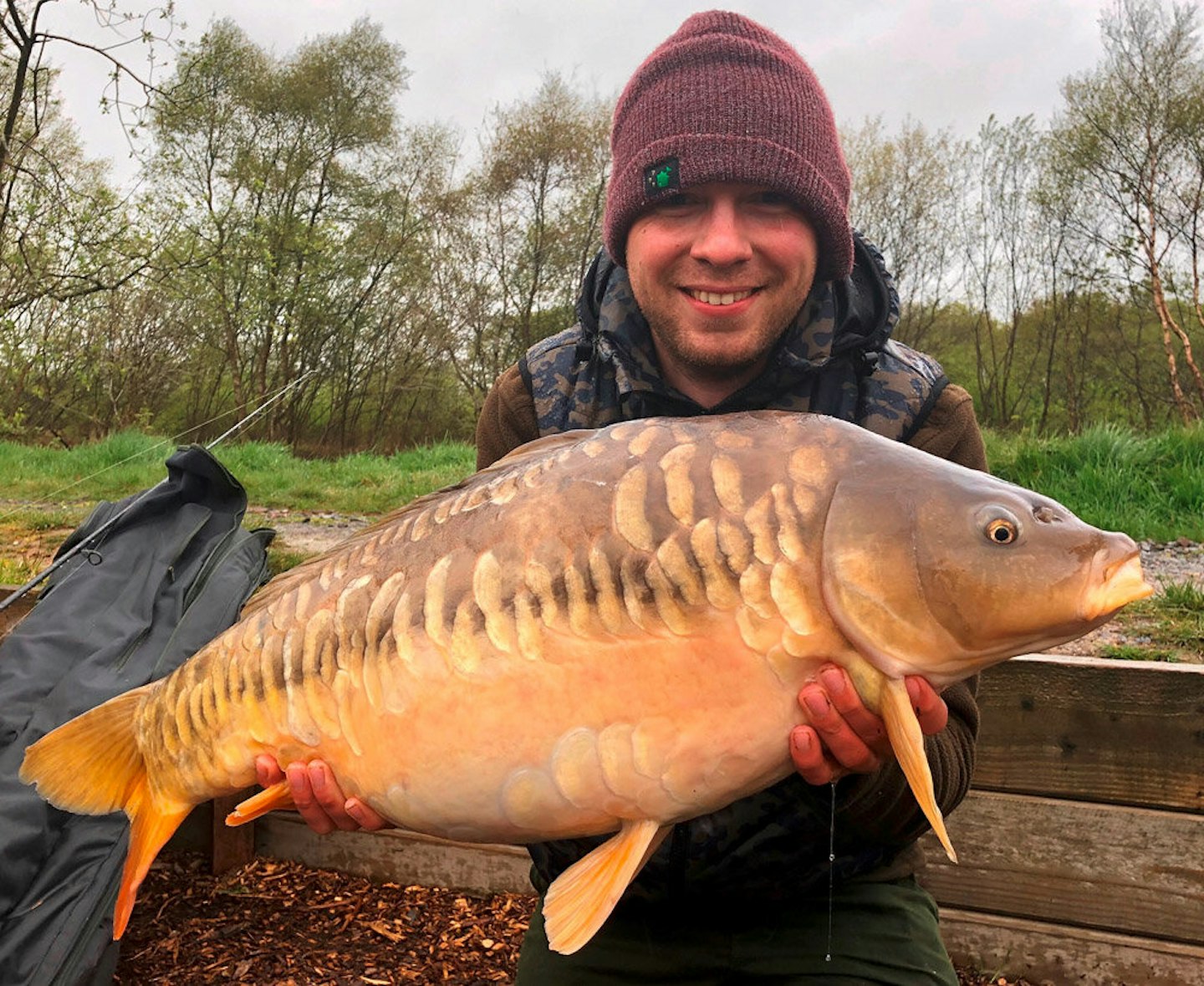 Chris Haydon with a 25lb mirror