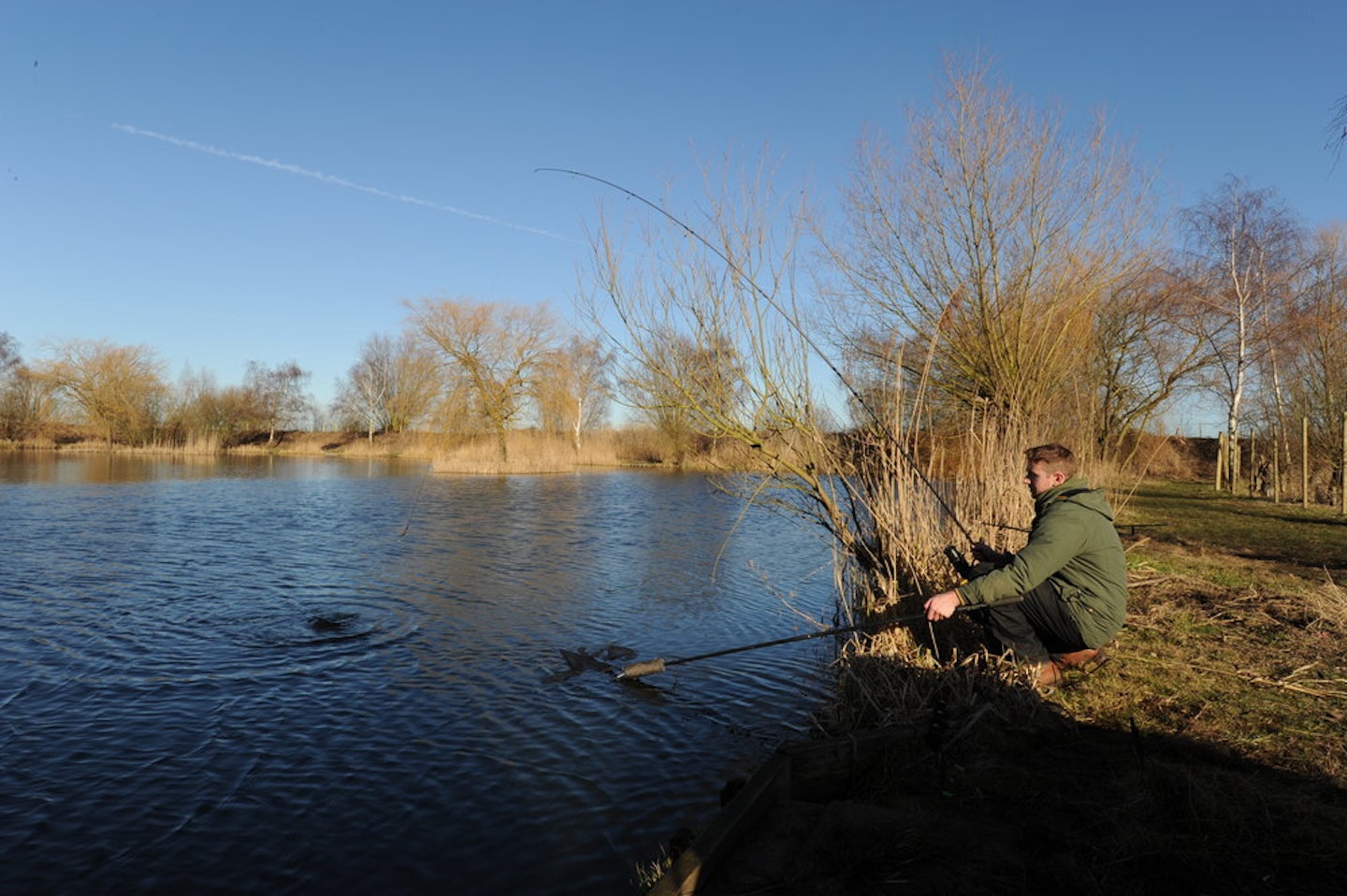 Winter action at East Delph