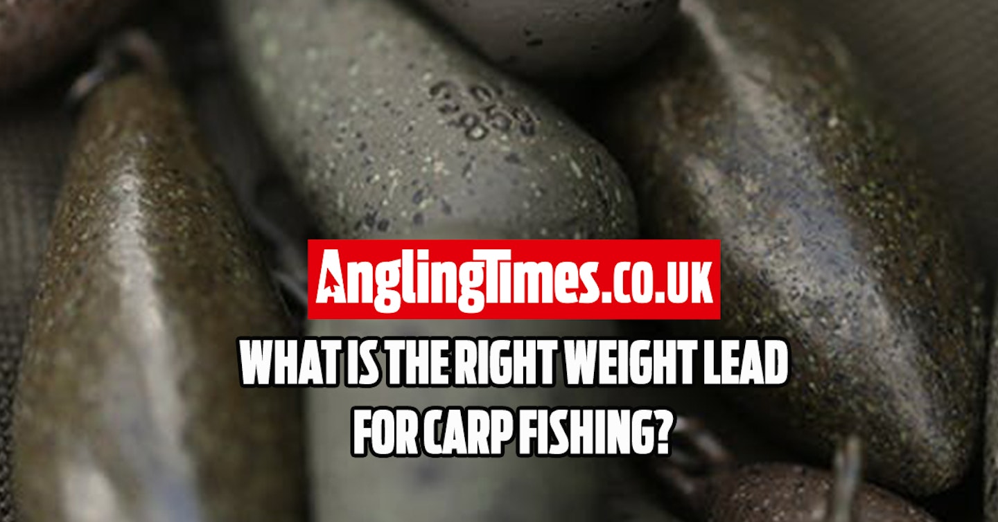 Choosing the right lead for carp fishing - Which size is best?
