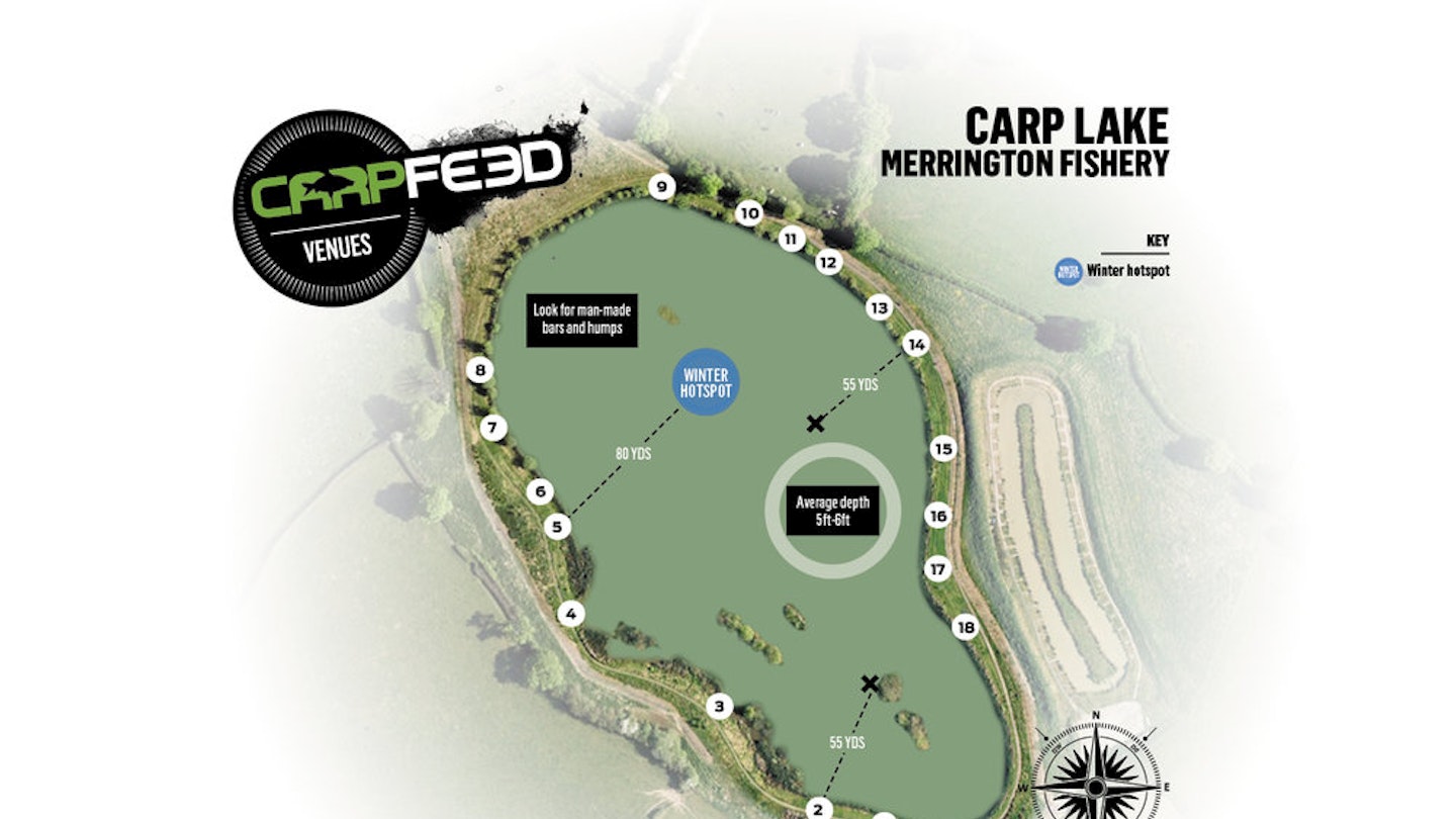 Merrington Carp Lake Map