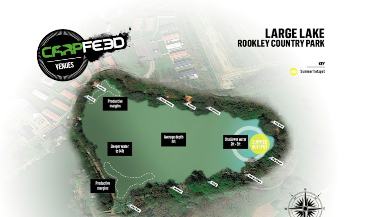 Lake Rookley Map Rookley Large Lake | Angling Times