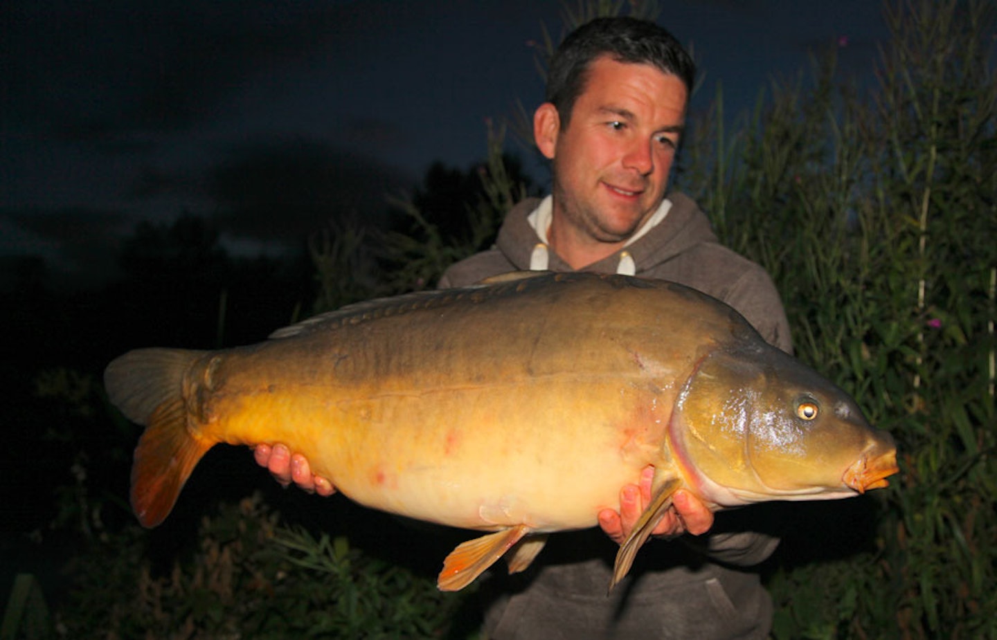 Mark Bryant with a big Millbrook mirror