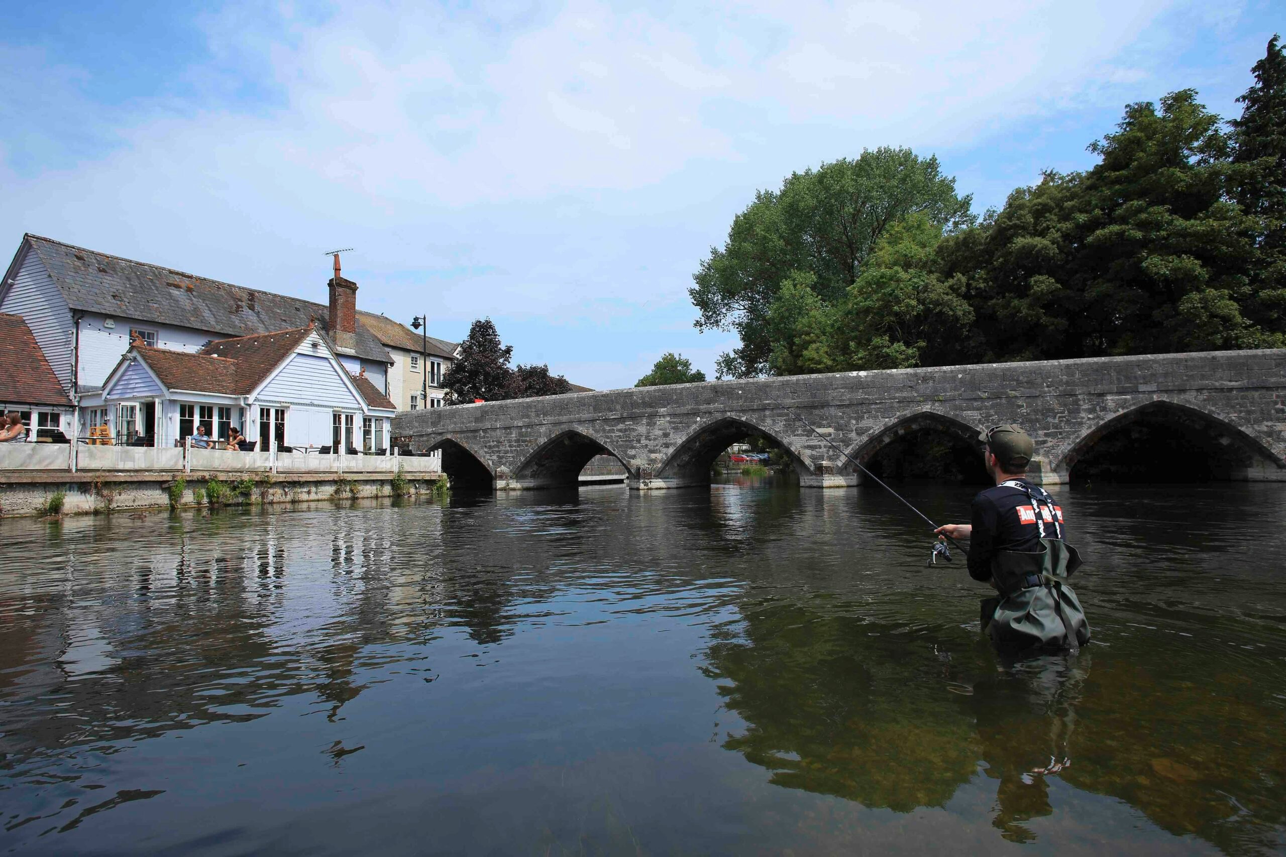 A bridge offers the perfect sanctuary for chub.
