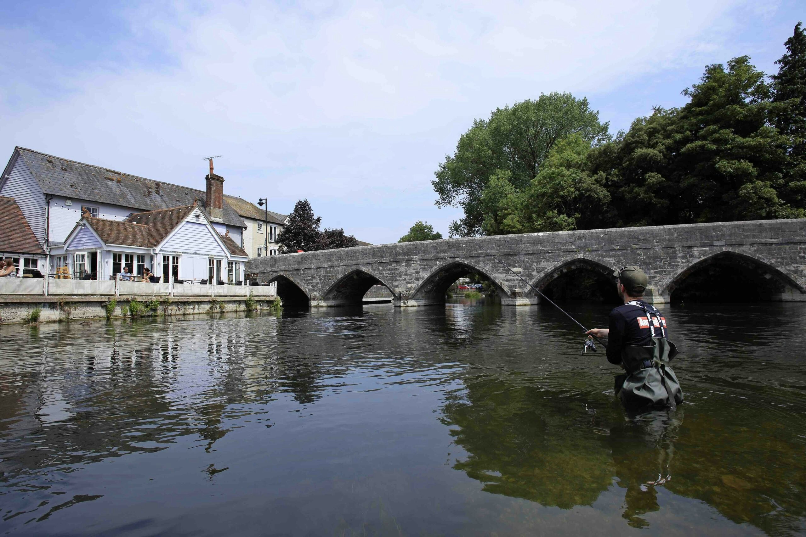 A bridge offers the perfect sanctuary for chub.