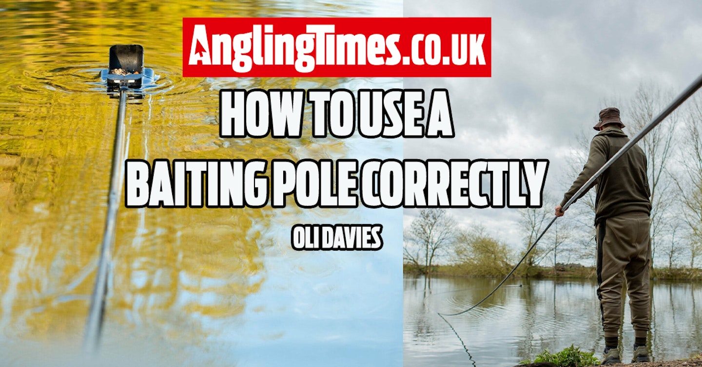 The best baiting pole tips for carp fishing – Oli Davies