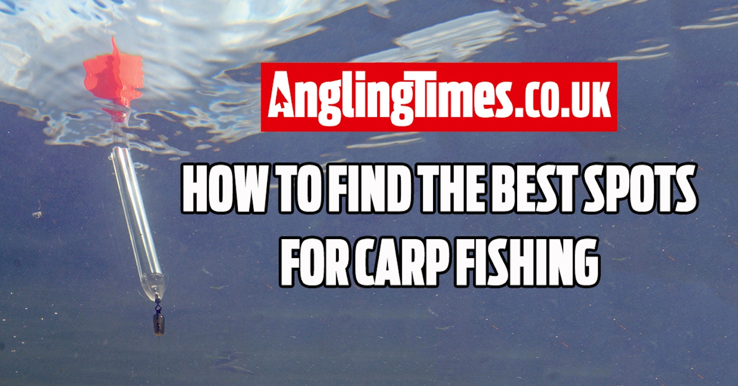 How to find the best spots to fish on for carp