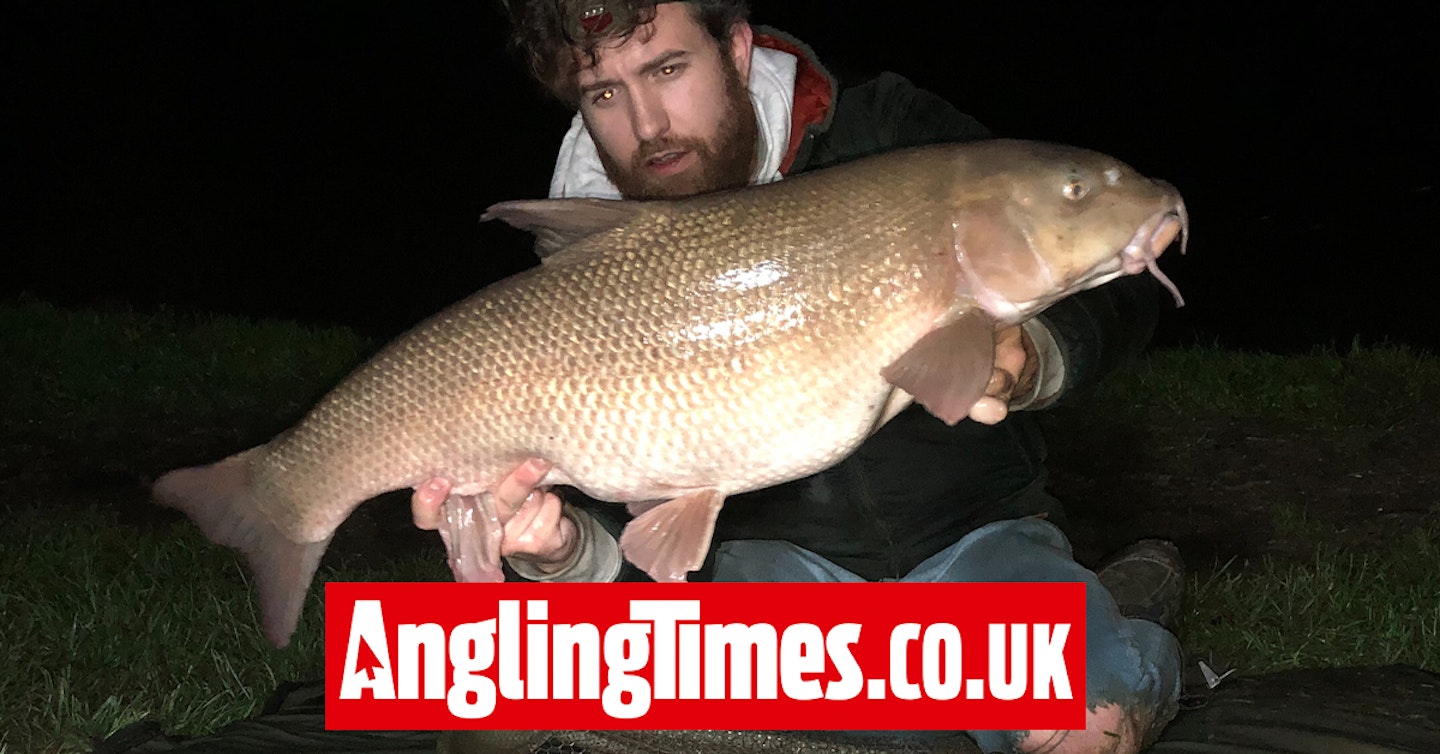 Absolute monster barbel banked from the River Thames