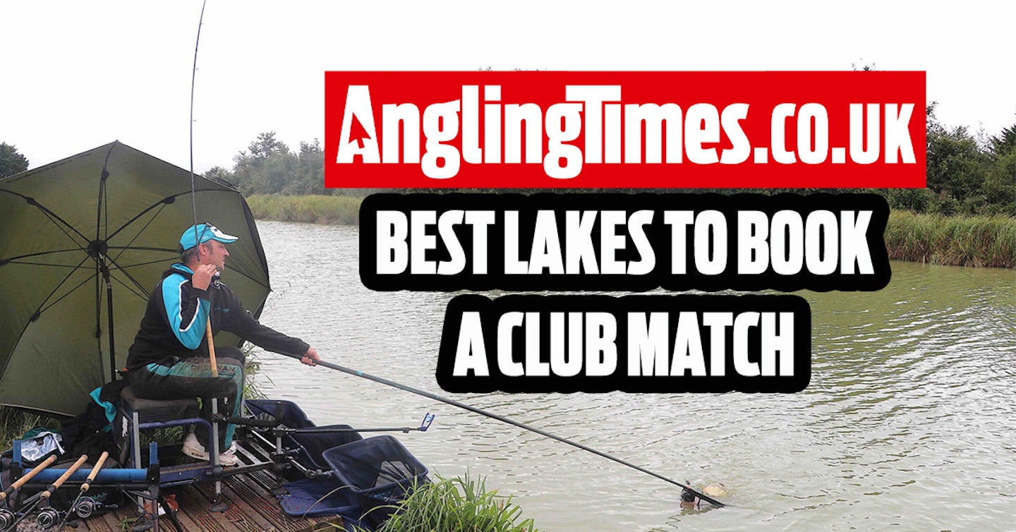 Fishing near me: Best venues to book a club match