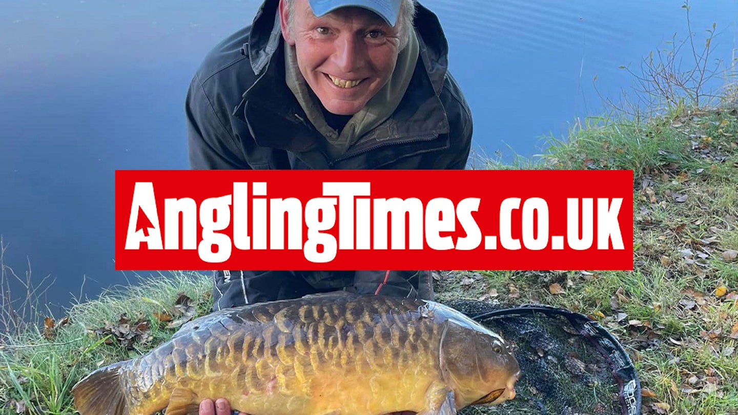 Big canal carp tamed after epic pole fishing battle