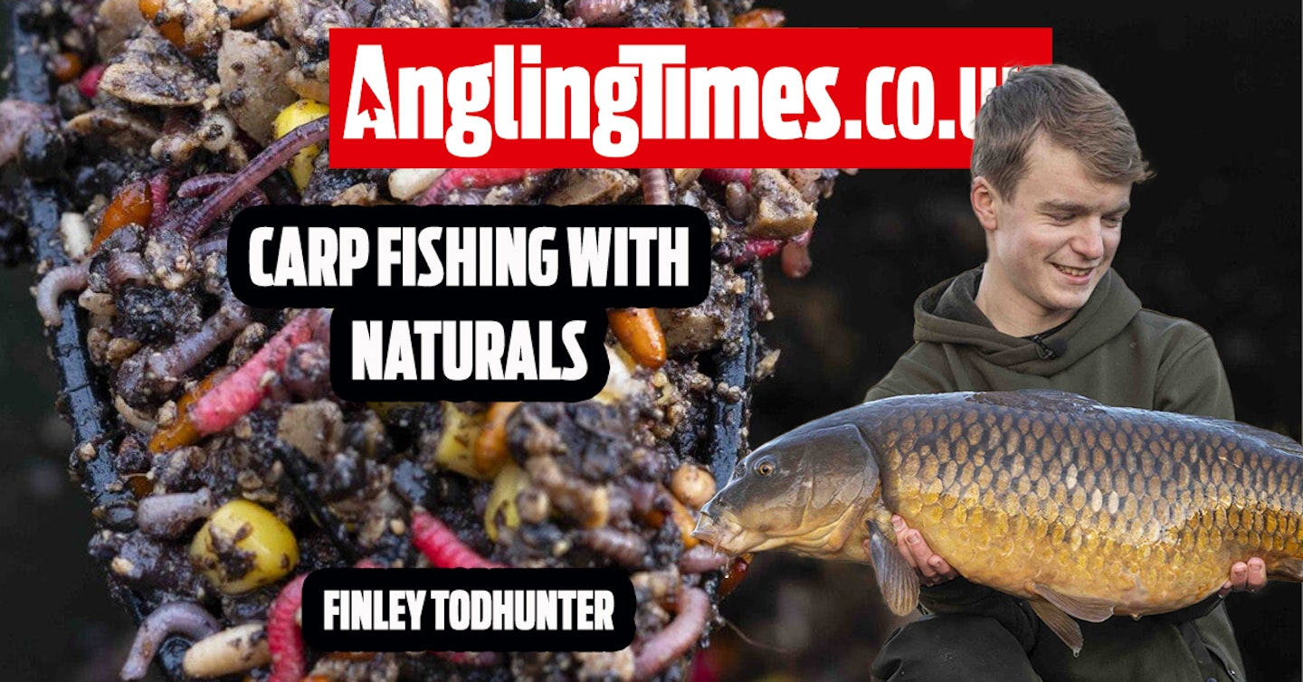 Carp fishing with natural baits, Finley Todhunter