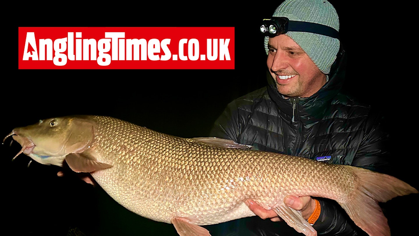 Only bite of the session is awesome Hampshire Avon barbel