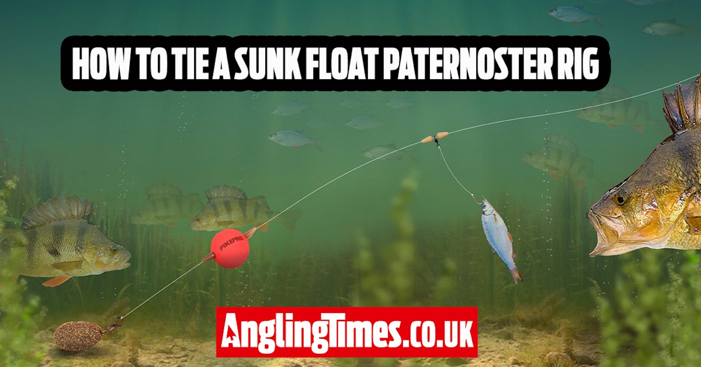 How to tie a sunk float paternoster rig for specimen perch fishing
