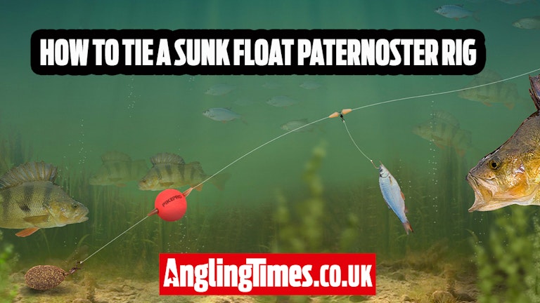 How to tie a sunk float paternoster rig for specimen perch fishing ...