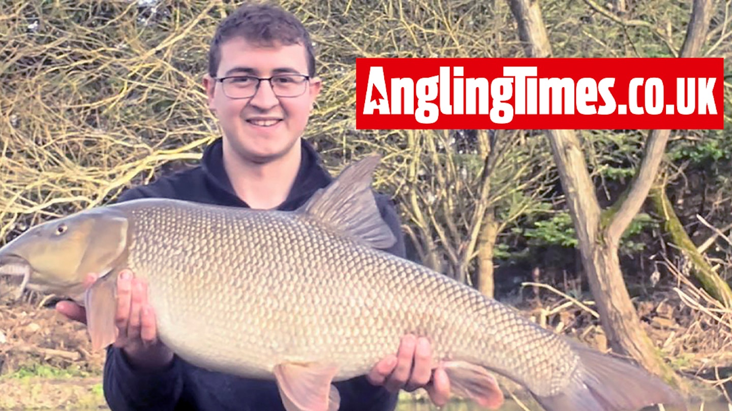 Massive River Lea barbel says ‘yes cheese’ before testing tackle to the limit