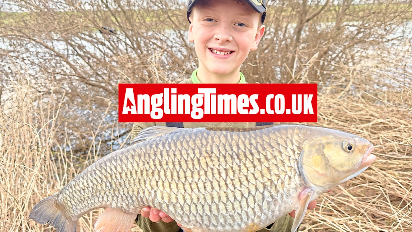 Young angler beats dad’s best fish with giant River Trent chub