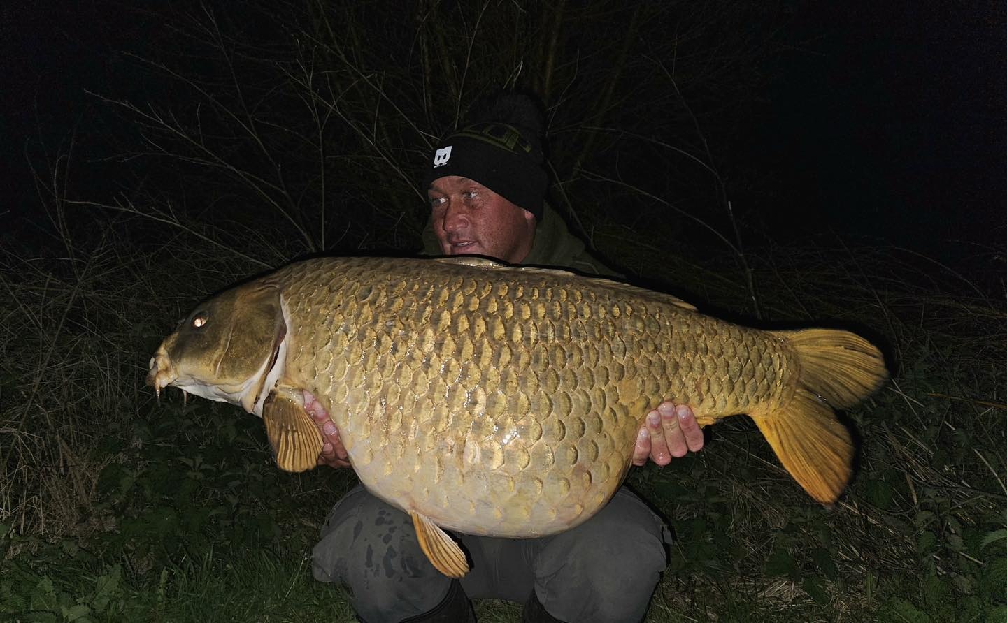 Lee Dowding with Apollo at its biggest weight of 45lb.