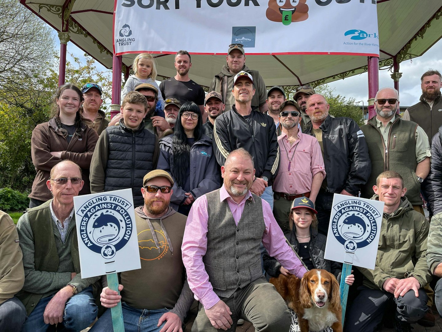 A huge turnout in support of stopping the pollution in the River Kennet.