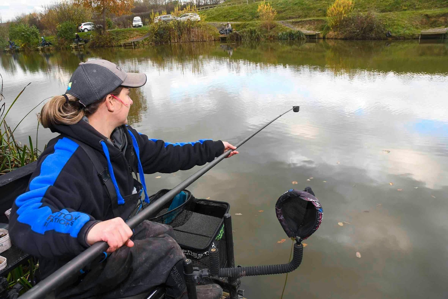 Feeding two lines gives you another option if worms aren't the best bait on the day.