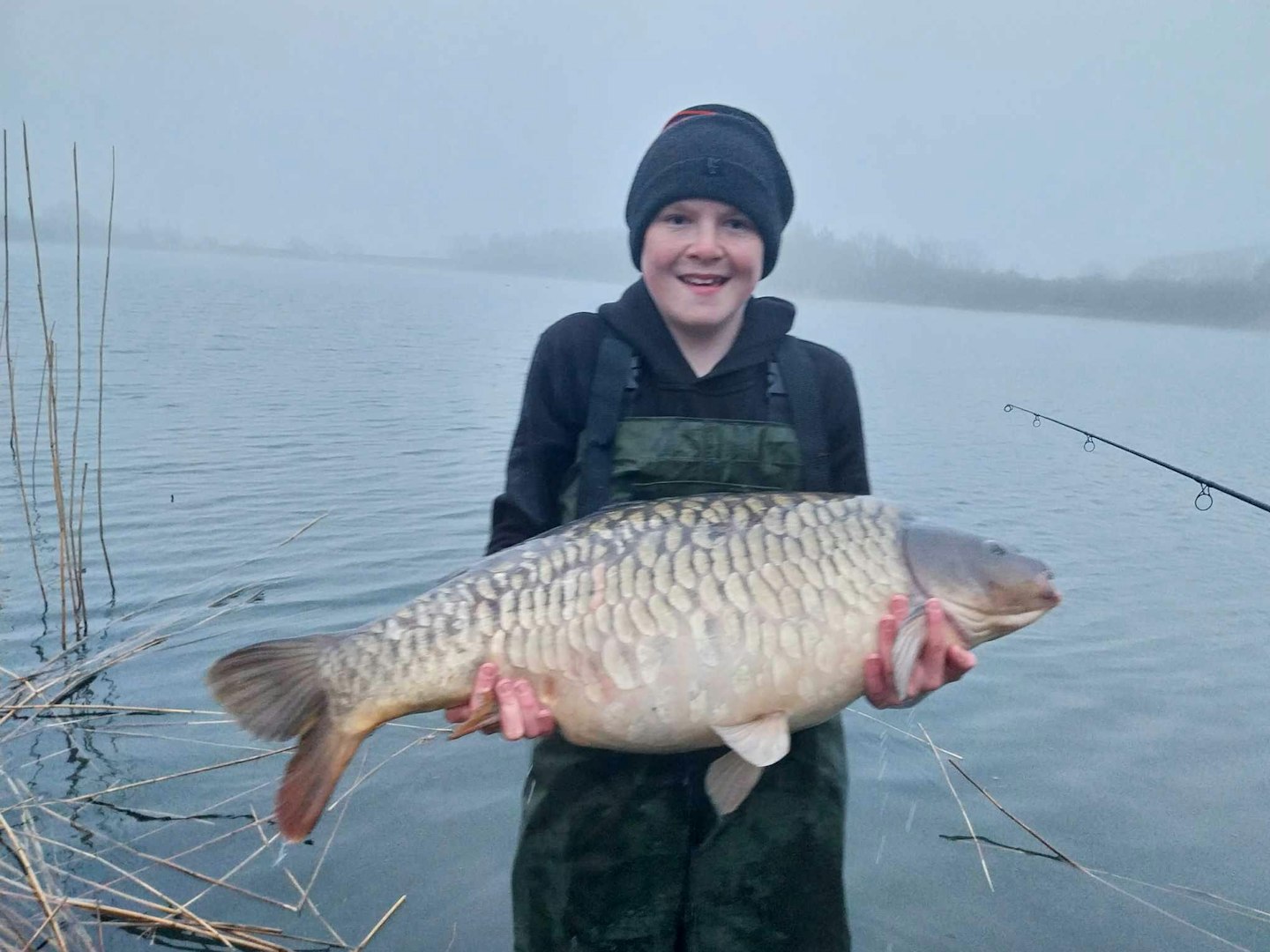 One last look for Casper before returning his PB back into the lake.