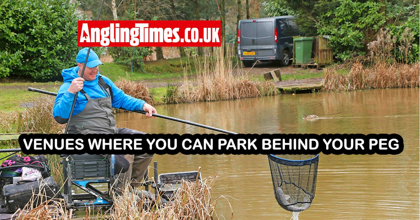 Fishing near me | Accessible venues: park behind your peg