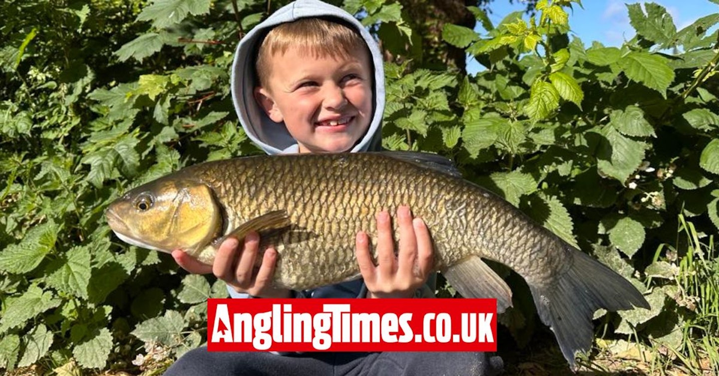 6-year-old catches 6lb chub