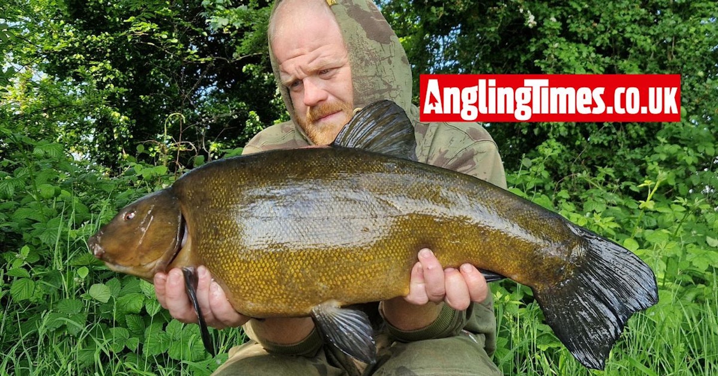 One of the biggest tench of the season landed