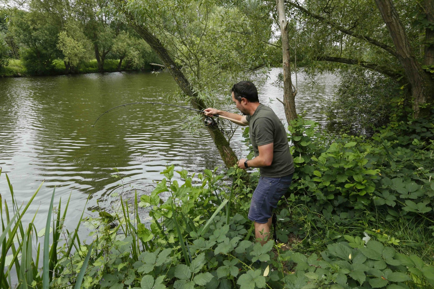 Catching carp in the margins is as exciting as it gets!