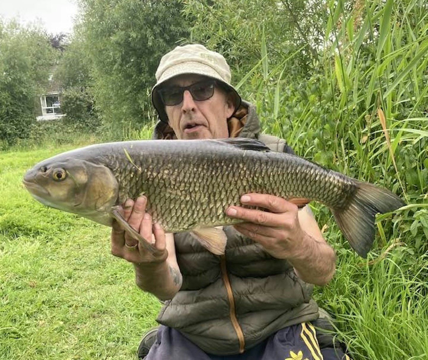 Stevie with his massive 7lb 14oz PB chub