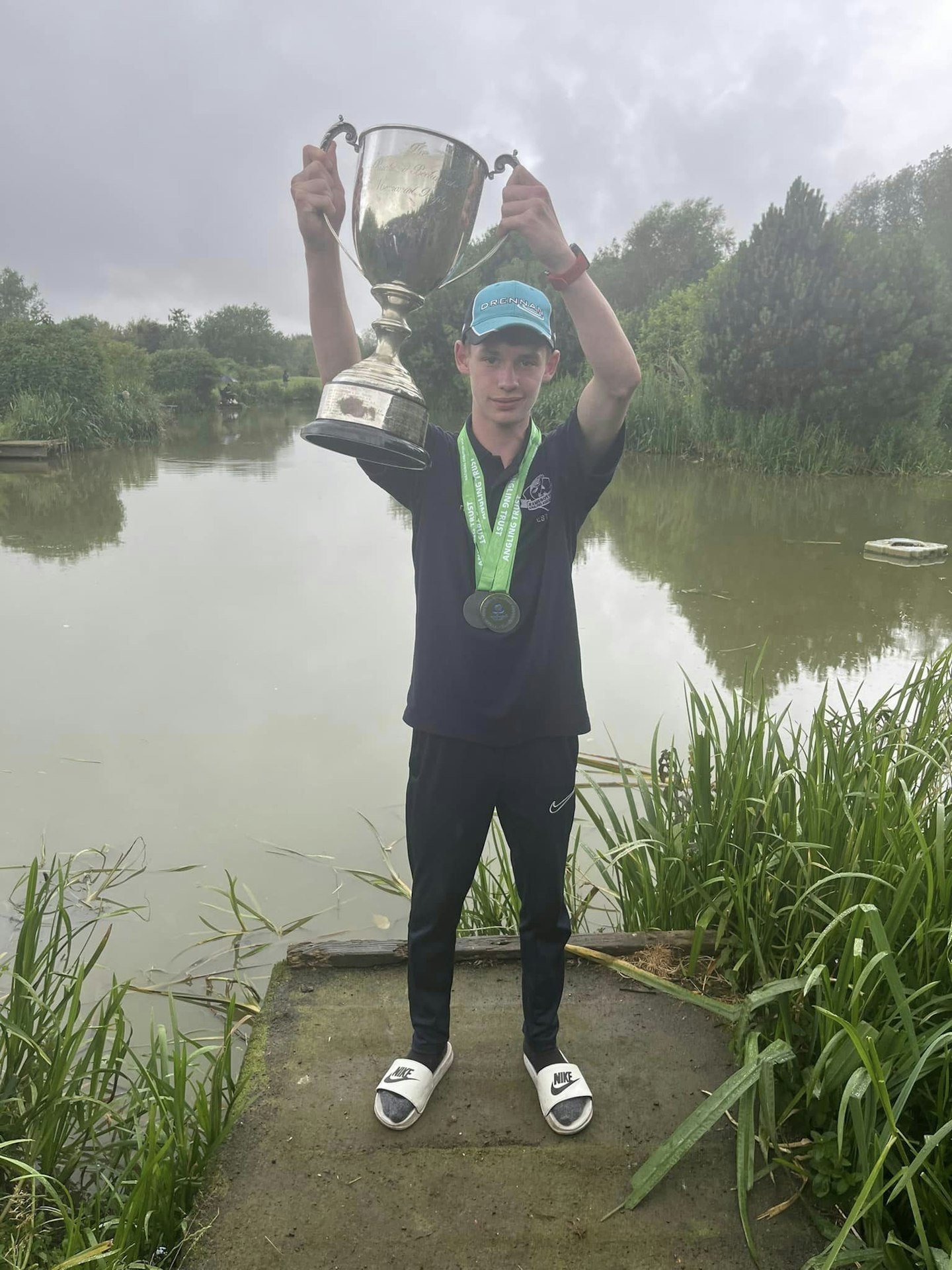 Ted Stewart with his National trophy