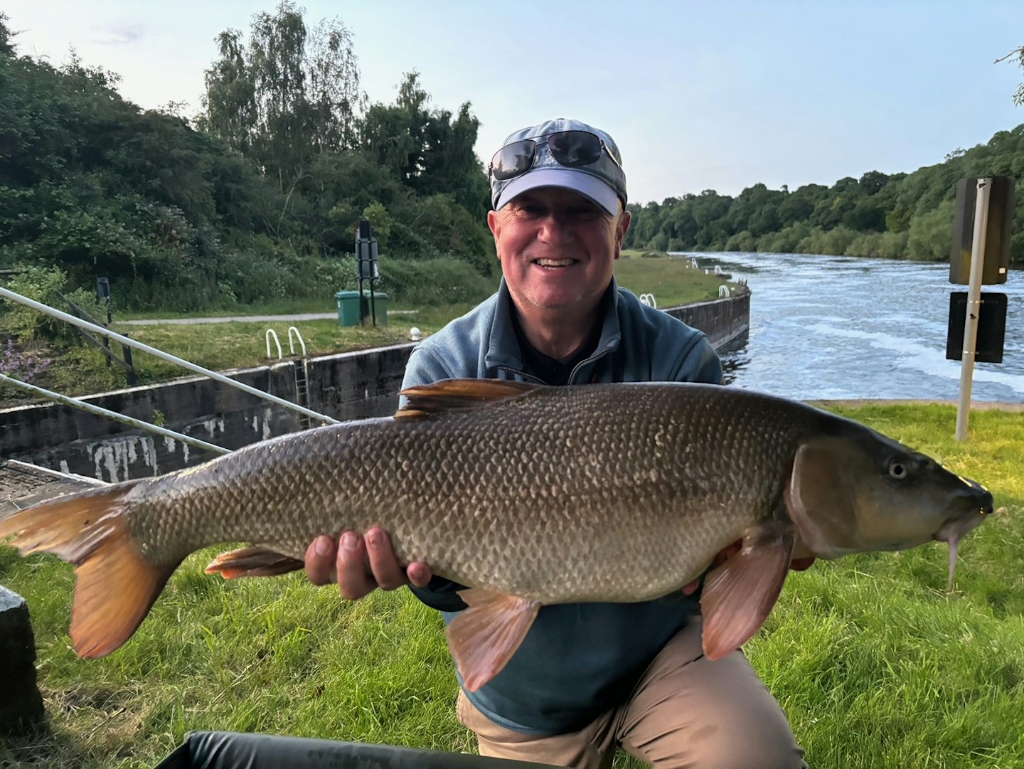 An enormous barbel to catch on your first session for the species.