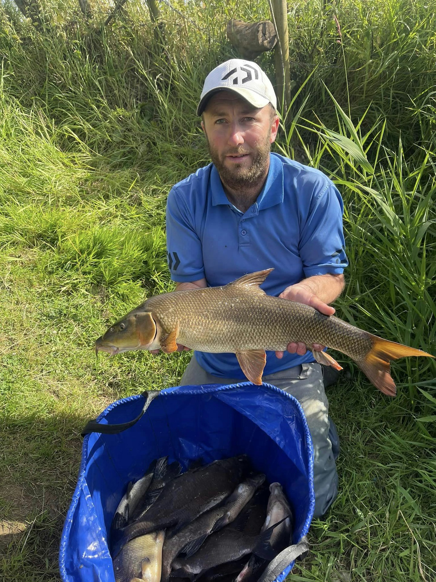 Joe Jagger with part of his record breaking catch