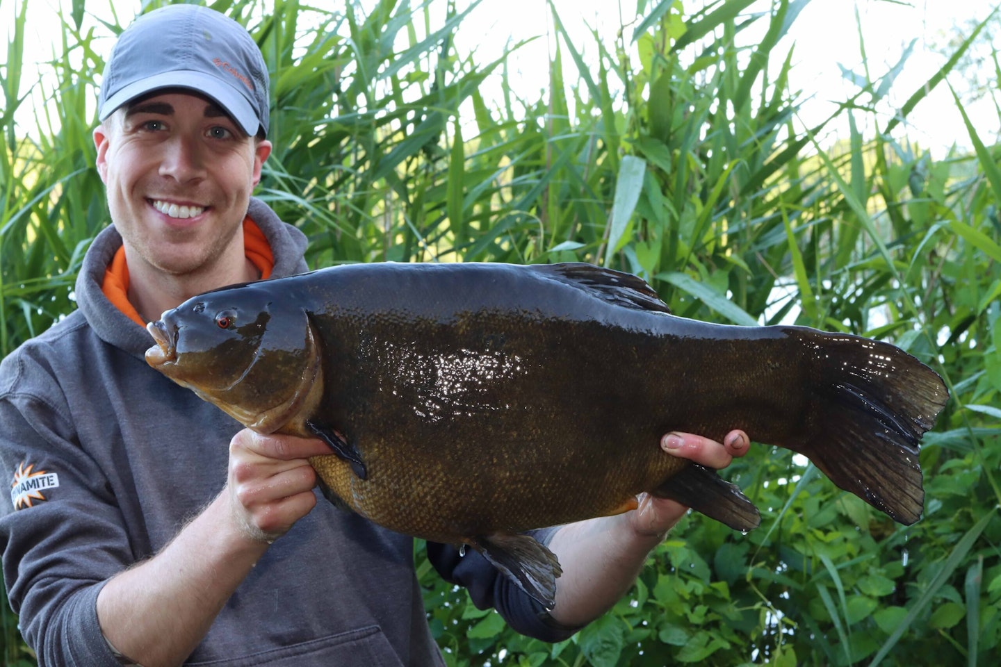 James with his awesome new PB tench