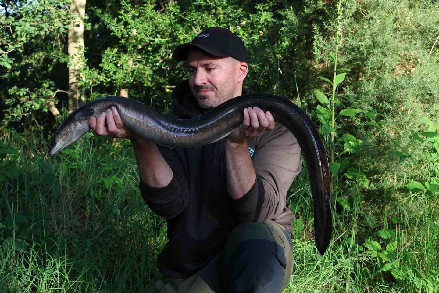 Stephen with his 6lb 3oz eel.