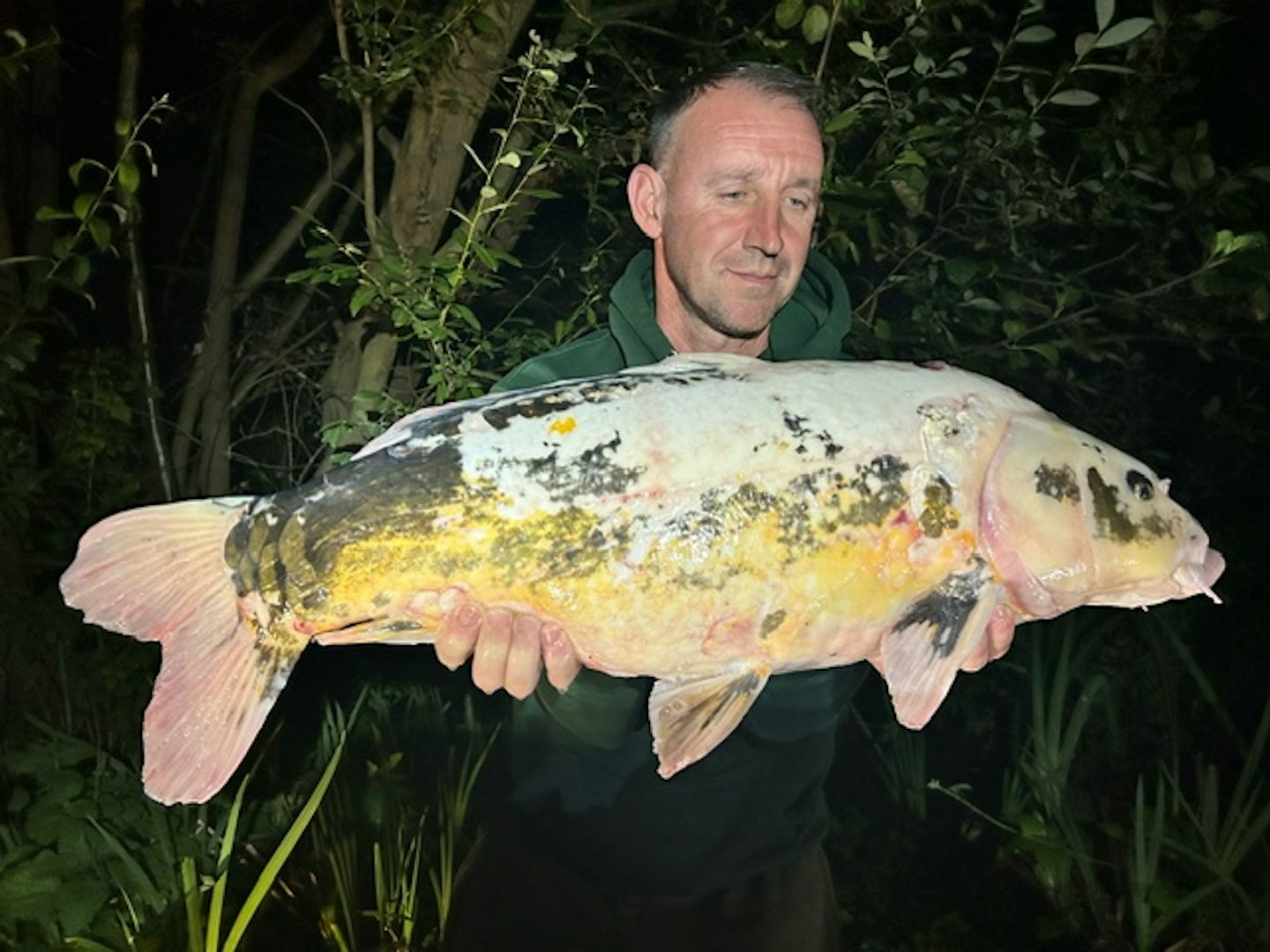 Danny with the fantastic koi