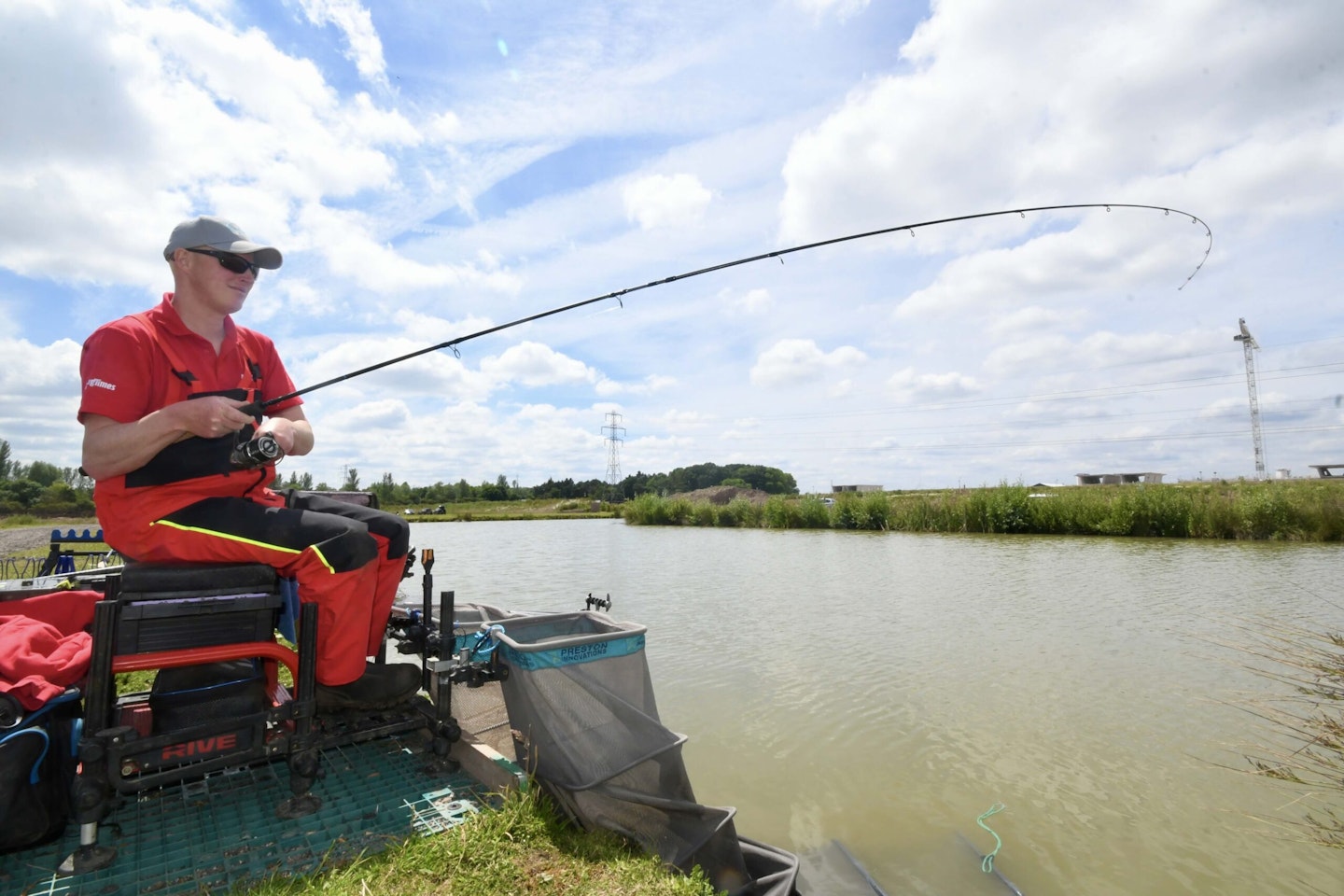 The Dura Carp absorbing the lunges of another hooked fish.