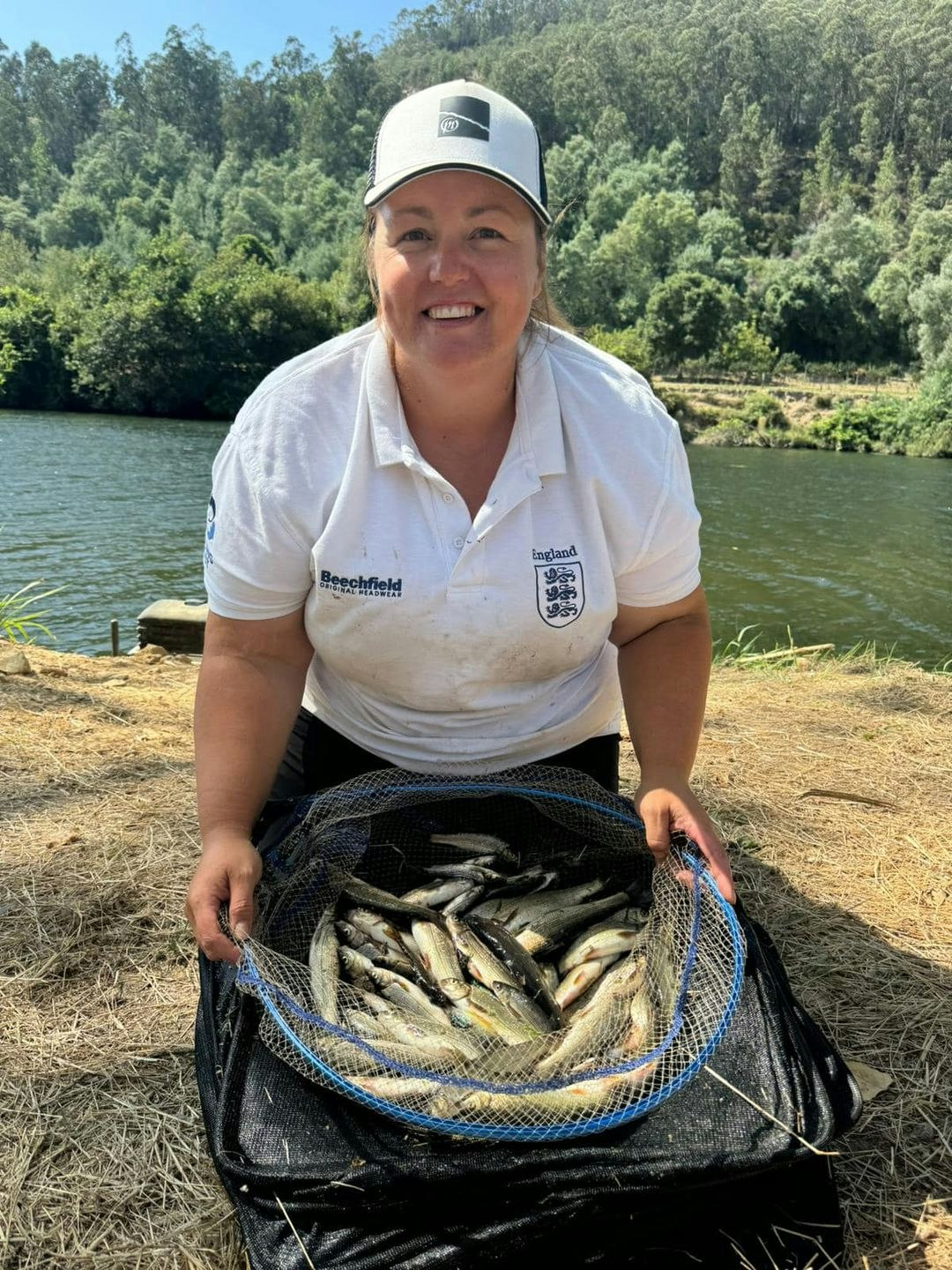 Samantha with some of the borgas that made up for a section winning catch