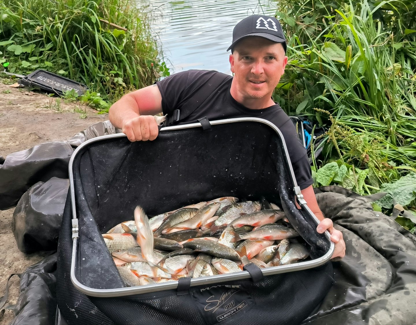 A quality net of superb roach for Dave Healey