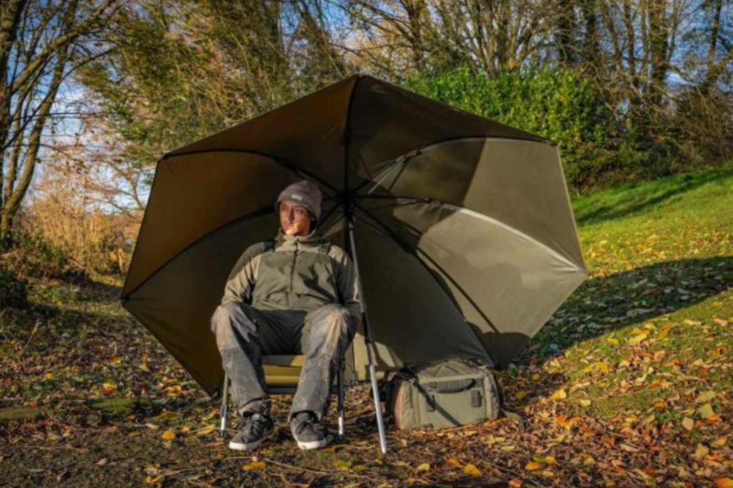 Korum Progress Graphite Brolly