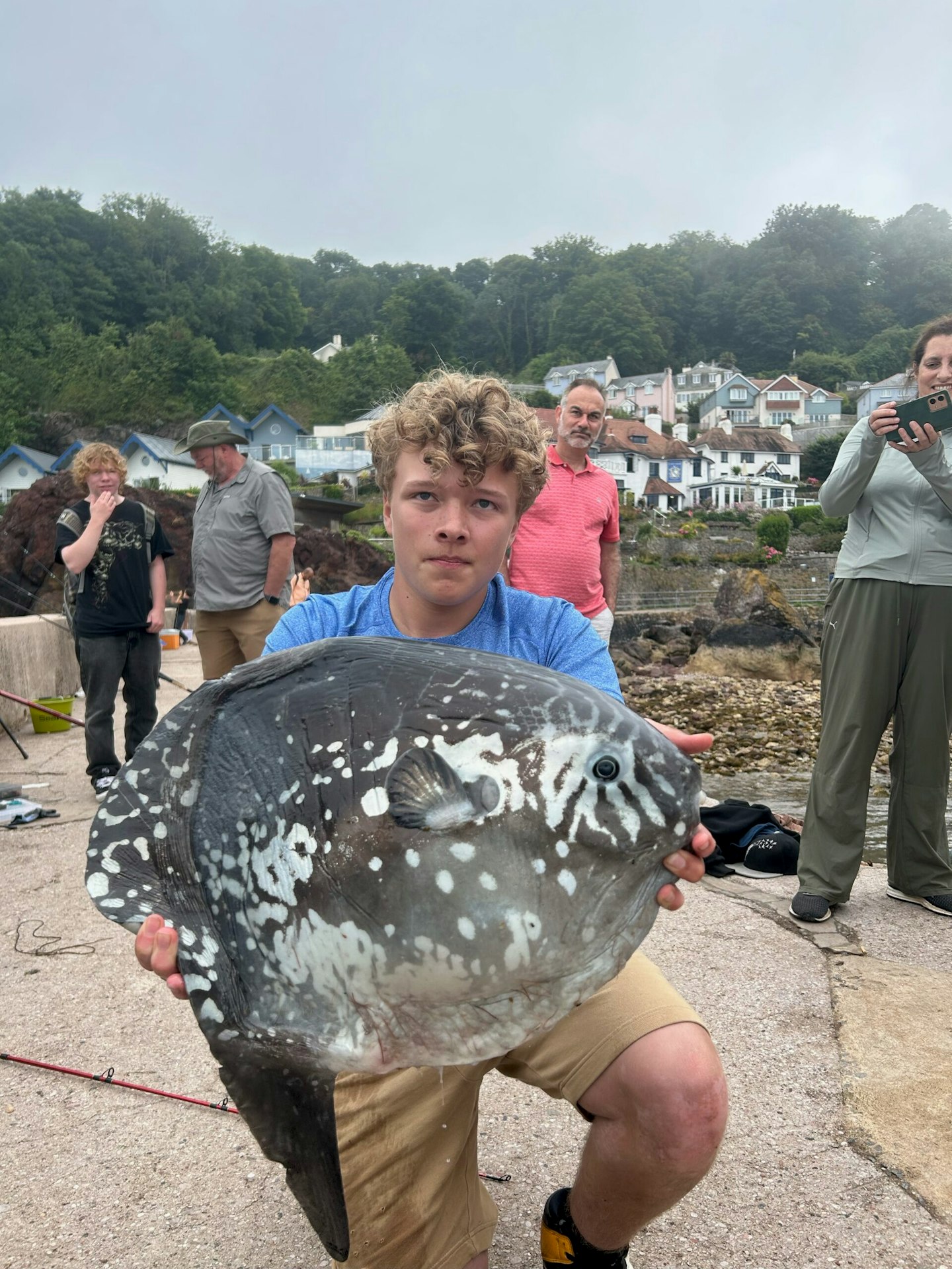 The incredibly rare sunfish caught by Farley