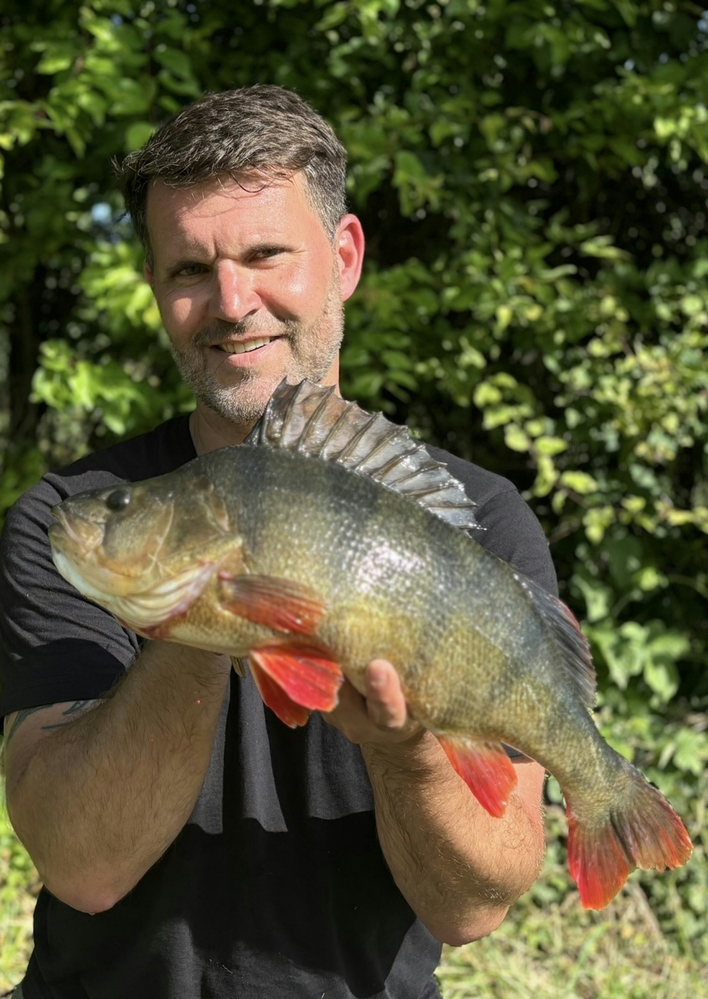 Scott was all smiles with this superb perch!