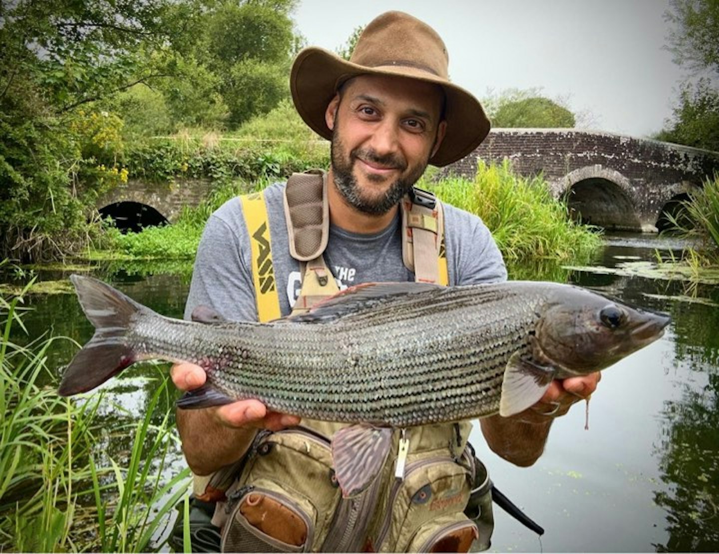 The biggest of the brace, what a stunning example of a grayling