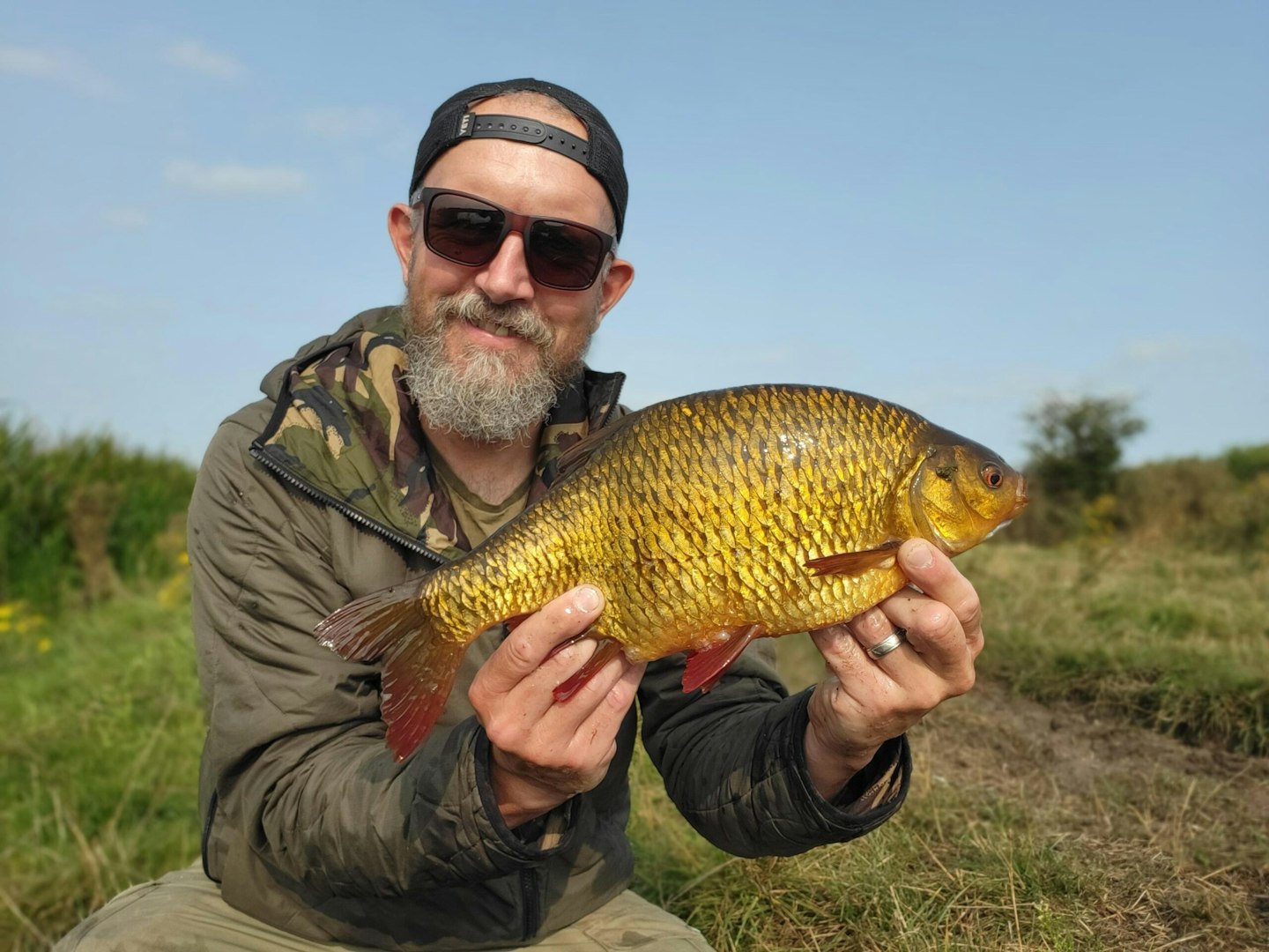 Andy with his PB-equalling rudd