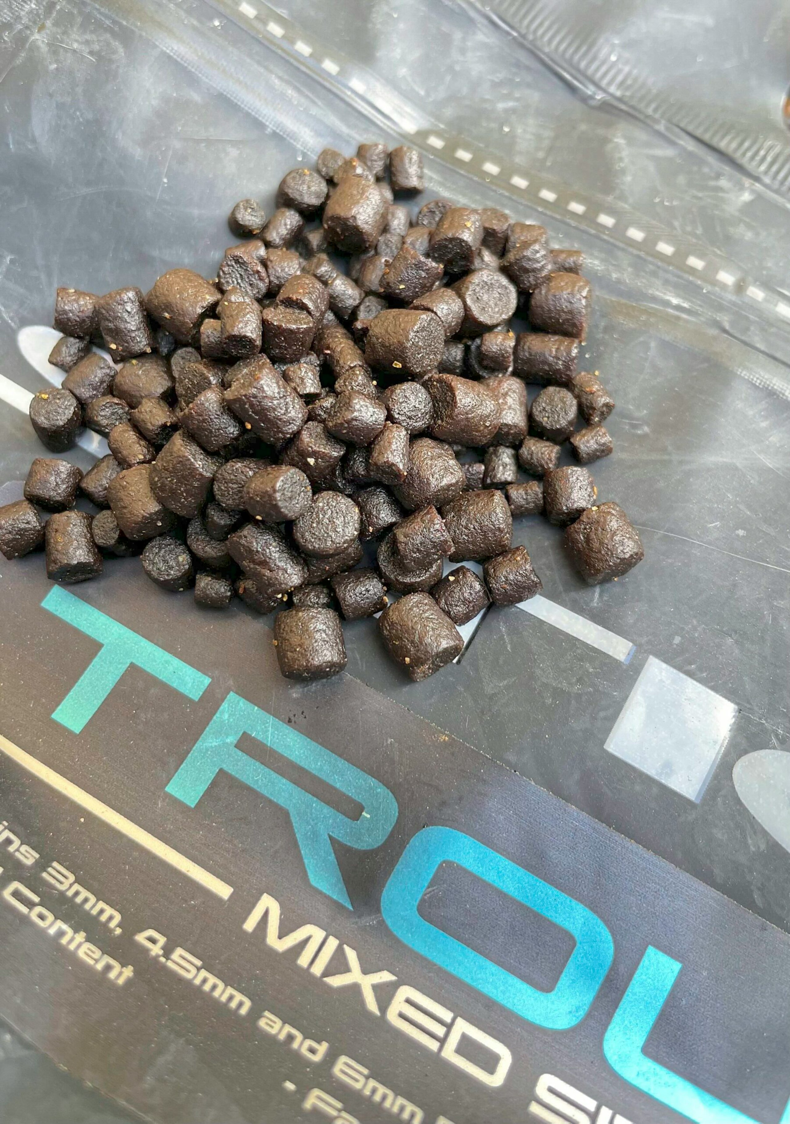 A few pellets are often all it takes to get a fish feeding