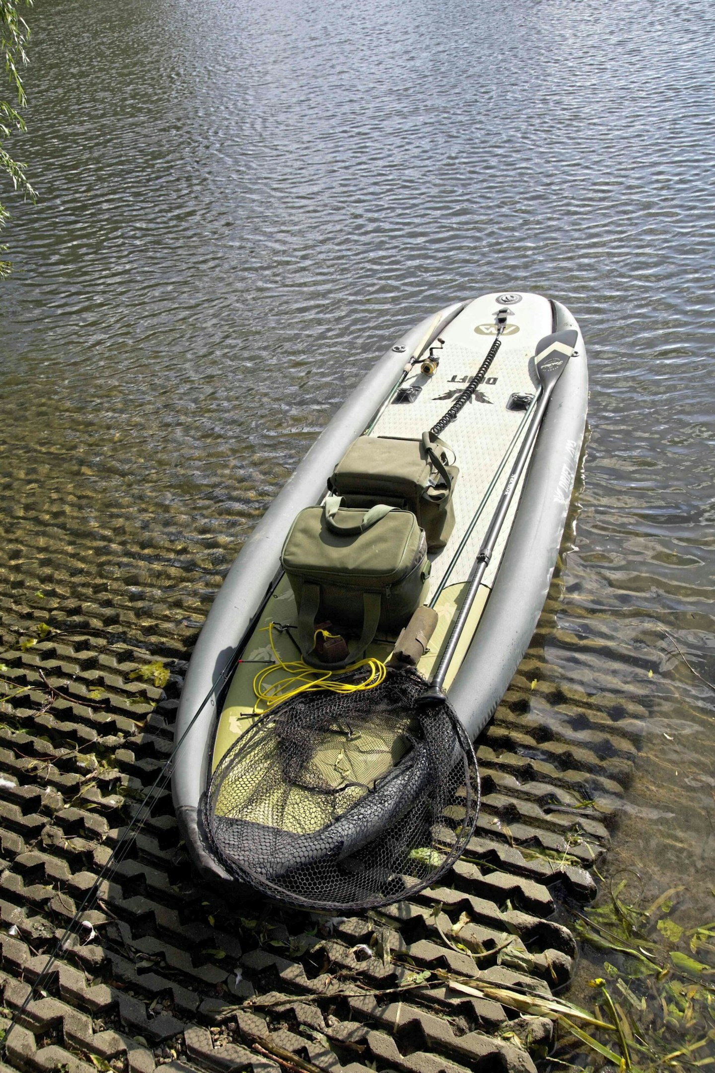 A paddle board offers a unique platform to fish from