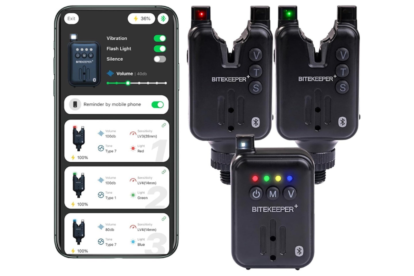 Rippton Bite Keeper Pro Bite Alarms x 2 + Receiver