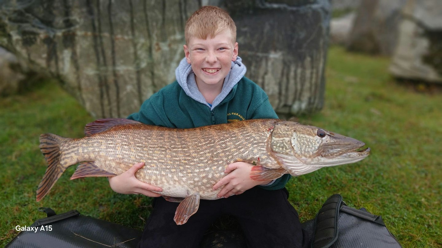 Young angler stunned after catching enormous pike | Angling Times